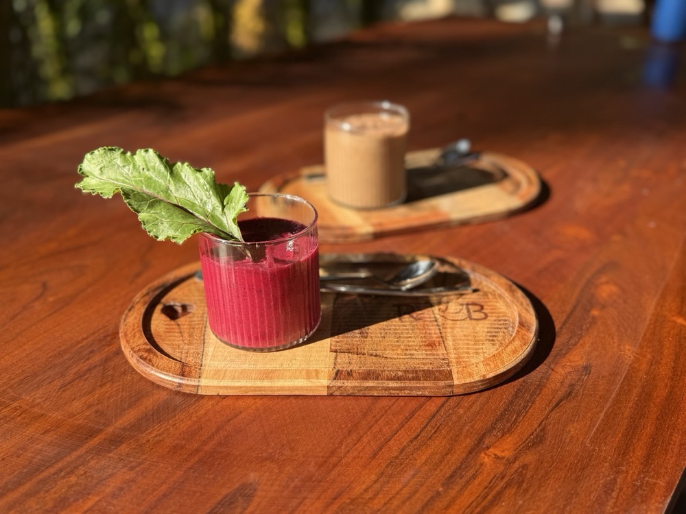 Healthy smoothie at our Palolem vegetarian restaurant