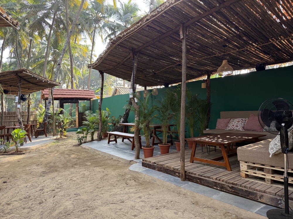 Tasty vegetarian option in Palolem at Roots & Bloom Café